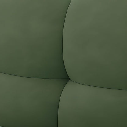 Modern Green Velvet Tufted Sofa Plush Upholstered Couch