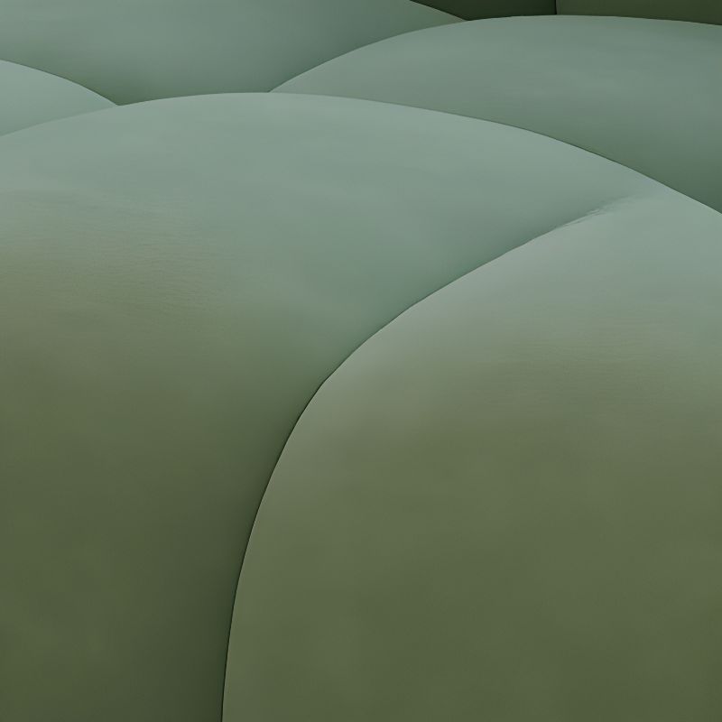 Modern Green Velvet Tufted Sofa Plush Upholstered Couch