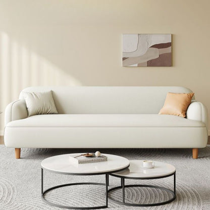 Modern 3+1 Seater Fabric Sofa Set Cream Living Room Couch
