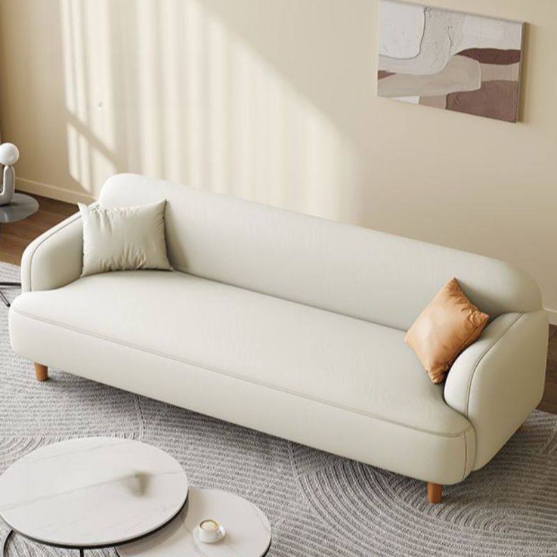 Modern 3+1 Seater Fabric Sofa Set Cream Living Room Couch