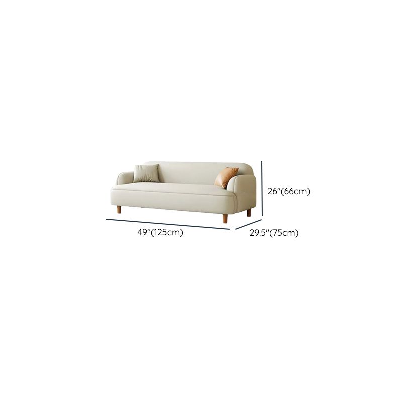 Modern 3+1 Seater Fabric Sofa Set Cream Living Room Couch