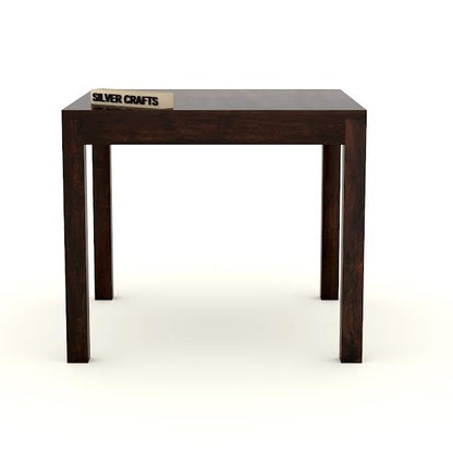 Solid Wood 4 Seater Dining Table Set with Cushioned Chairs