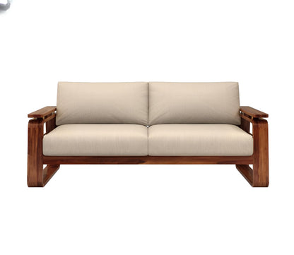Modern Wooden Living Room Sofa with Cushioned Seating