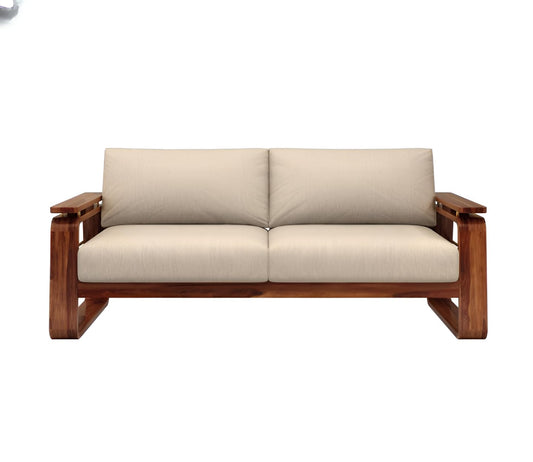 Modern Wooden Living Room Sofa with Cushioned Seating
