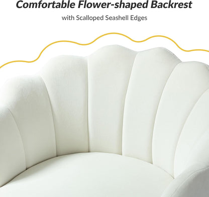 Modern Velvet 3 Piece Sofa Set Barrel Chair Loveseat
