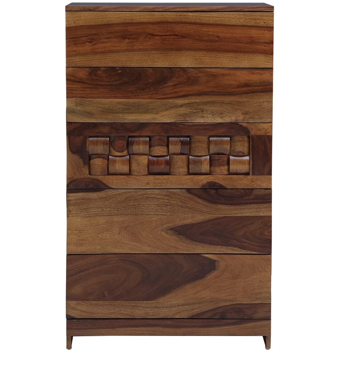 Solid Wood Chest of Drawers | 5 Drawer Storage Cabinet