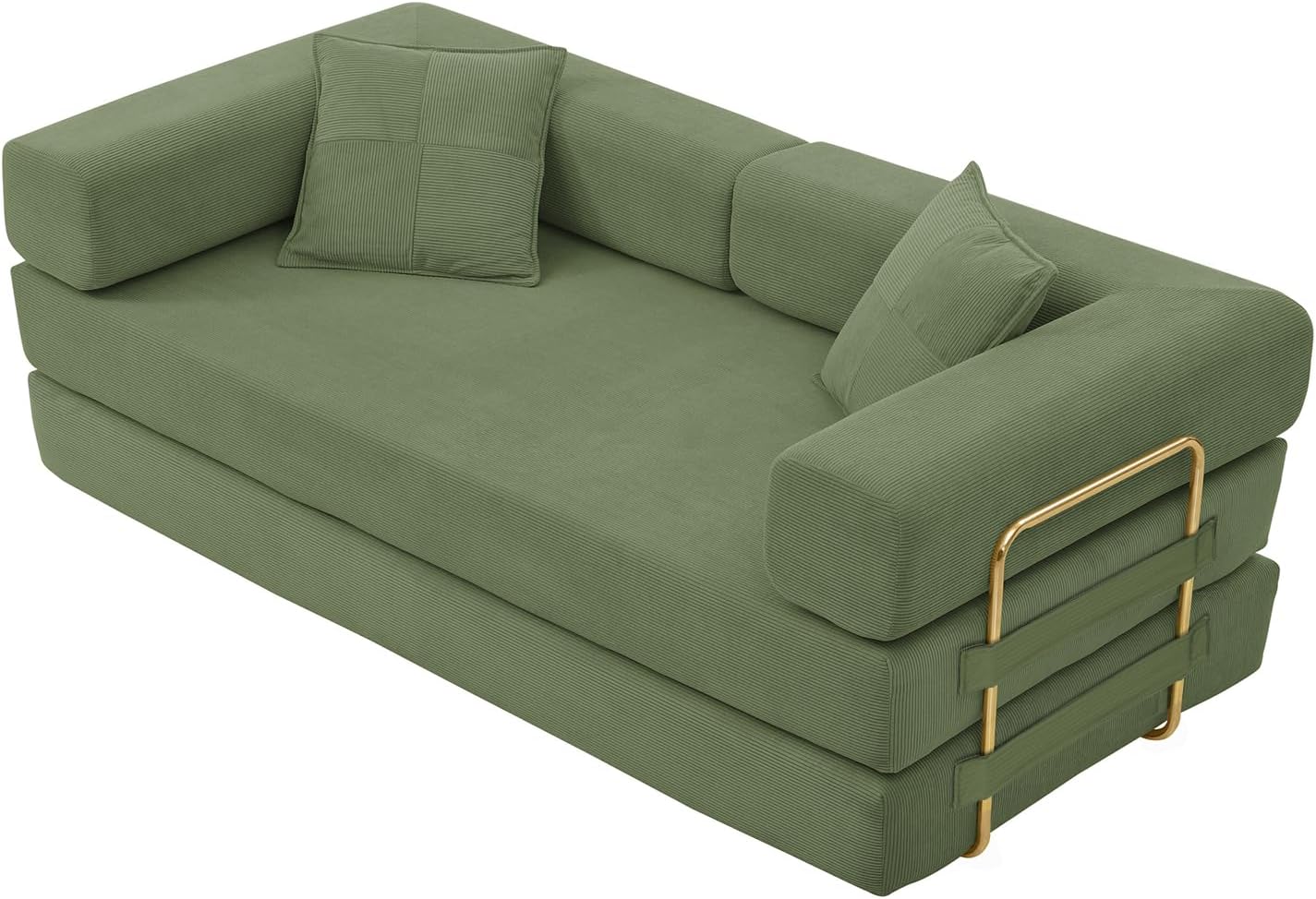 Convertible Floor Sofa Bed | Foldable Lounge Sofa with Cushions