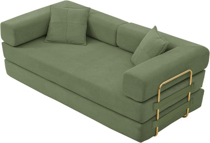 Convertible Floor Sofa Bed | Foldable Lounge Sofa with Cushions