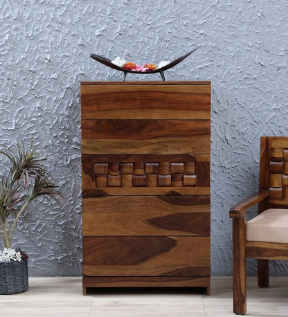 Solid Wood Chest of Drawers | 5 Drawer Storage Cabinet