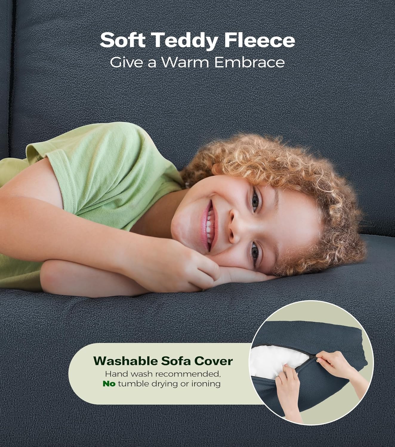 Modern Fabric 2 Seater Sofa | Compact Upholstered Loveseat